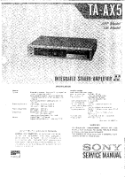 Sony TA-AX5 - Service Manual 